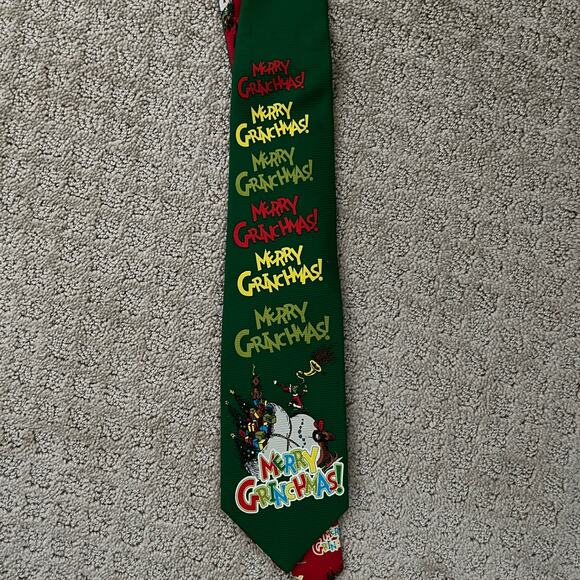 Dr. Seuss Grinch Christmas Neck Tie - Picture 2 of 4